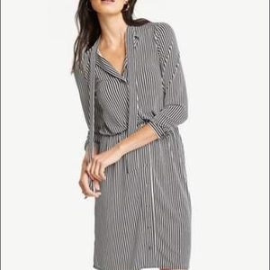 NWT! Ann Taylor Tie-Neck Shirtdress